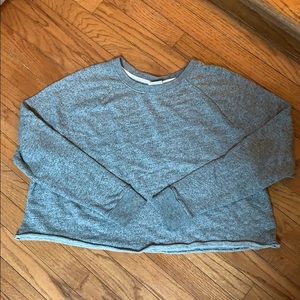 Mossimo Supply Co Cropped raw hem sweatshirt